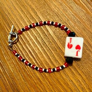 Jack of Hearts Card Bracelet